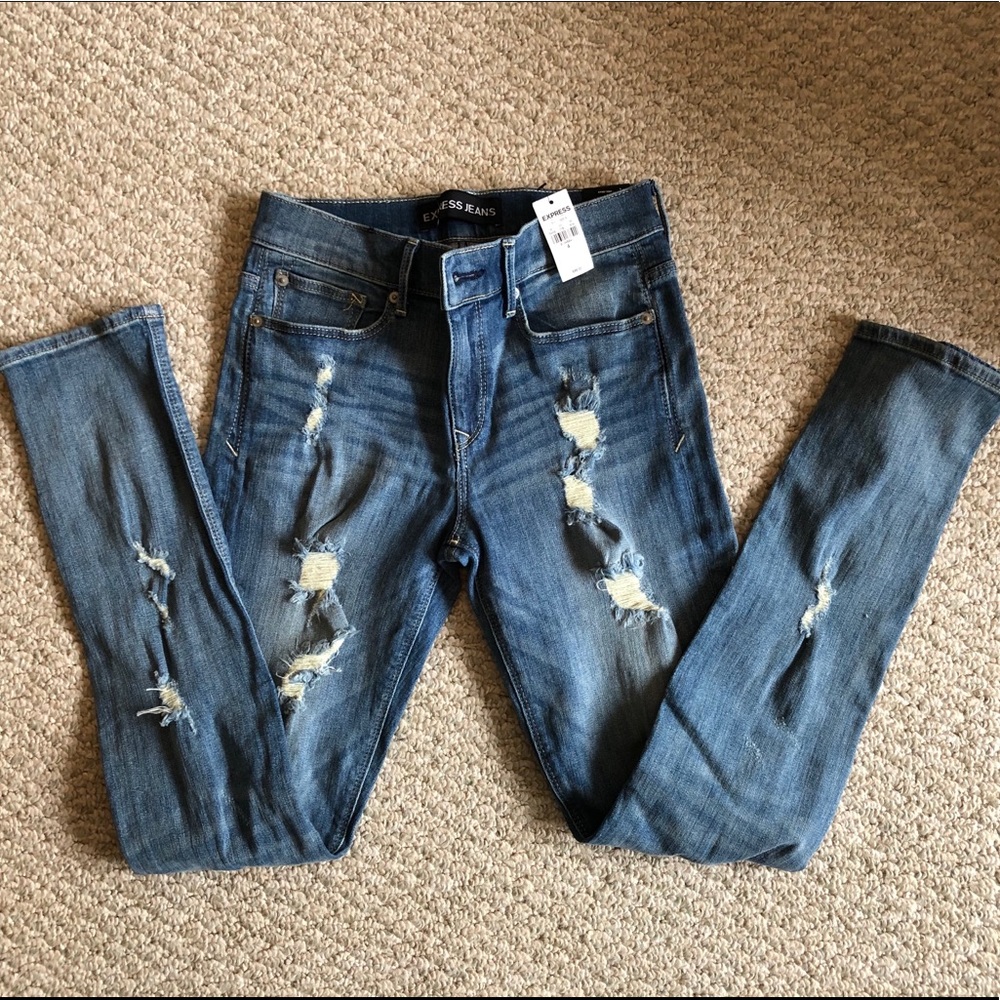 Express Distressed Jeans